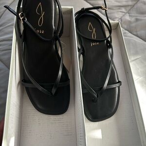 Joie Elegant Black Strappy Sandals